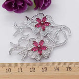 Microscope Zircon Tassel Pendant Long Chain Necklace