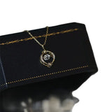 Flexible Zircon Necklace S925 Sterling Silver Gilded Japanese Collarbone