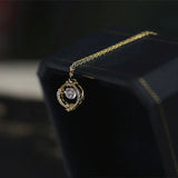 Flexible Zircon Necklace S925 Sterling Silver Gilded Japanese Collarbone