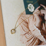 Flexible Zircon Necklace S925 Sterling Silver Gilded Japanese Collarbone