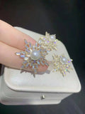 Microscope Zircon Freshwater Pearl Clasp Jewelry