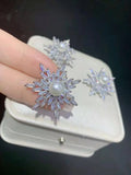 Microscope Zircon Freshwater Pearl Clasp Jewelry
