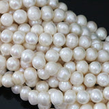 9-10mm Freshwater Pearl Charms 15" DIY Jewelry Making Loose Beads