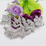 Zircon Flower Tassel Pendant Long Sweater Chain Clasp