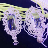 Zircon Micro Inlay Palace Buckle Tassel Pendant Long Sweater Chain
