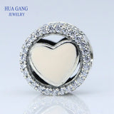 925 Sterling Silver Pink Love Charm Bracelet for Pandora Bracelets