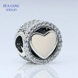 925 Sterling Silver Pink Love Charm Bracelet for Pandora Bracelets