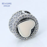 925 Sterling Silver Pink Love Charm Bracelet for Pandora Bracelets