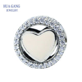 925 Sterling Silver Pink Love Charm Bracelet for Pandora Bracelets