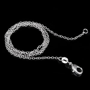 925 Sterling Silver Charms Circle Chain Necklace for Women Party Wedding