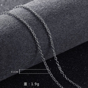 925 Sterling Silver Charms Circle Chain Necklace for Women Party Wedding