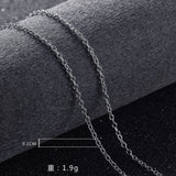 925 Sterling Silver Charms Circle Chain Necklace for Women Party Wedding