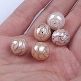12mm Natural Round Freshwater Pearl Beads DIY Jewelry