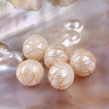 12mm Natural Round Freshwater Pearl Beads DIY Jewelry