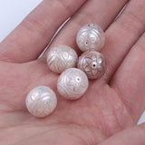 12mm Natural Round Freshwater Pearl Beads DIY Jewelry