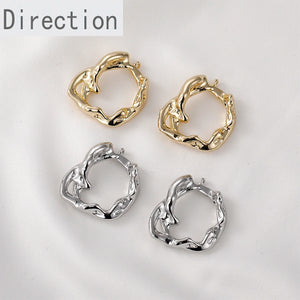 14k Baroque Geometric Square Pendant DIY Hand-Eared Pendant Material Accessories