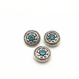 20pcs Crystal Alloy 12mm Glass Snap Buttons for DIY Snap Bracelet Charm Jewelry