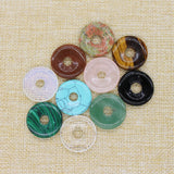 25mm Natural Stone Pendant Beads with 8mm Hole for DIY Necklace