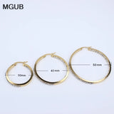 Crystal Silver Stainless Steel Earrings Female Accessories LH487