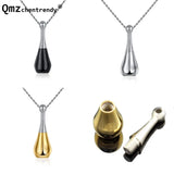 Stainless Steel Ashes Urn Necklace Cremation Perfume Bottle Pendant