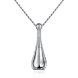 Stainless Steel Ashes Urn Necklace Cremation Perfume Bottle Pendant