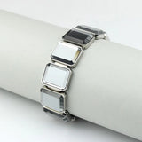 316L Stainless Steel Grey Crystal Women Bracelet