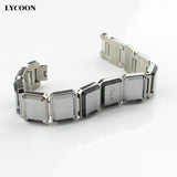 316L Stainless Steel Grey Crystal Women Bracelet
