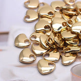6pcs Heart Charms Pendants Jewelry Findings DIY Necklace Bracelet