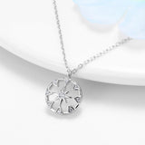 925 Silver Clavicle Chain Heart & Key Necklace Gift for Her