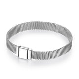 925 Sterling Silver Clip Beads Bracelets for Women