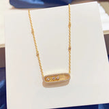 925 Silver Diamond Pendant Women's Necklace Party Jewelry