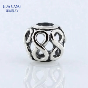 925 Silver Hollow Beaded Strings for pandura charms DIY