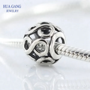 925 Silver Hollow Beaded Strings for pandura charms DIY