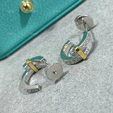 925 Silver Cross Earrings Women's Anniversary Jewelry