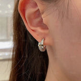 925 Silver Cross Earrings Women's Anniversary Jewelry