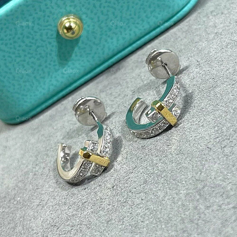 925 Silver Cross Earrings Women's Anniversary Jewelry