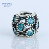 925 Silver Purple Star Fixed Buckle Bead for Pandora Bracelet