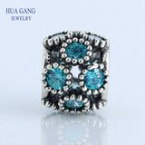 925 Silver Purple Star Fixed Buckle Bead for Pandora Bracelet