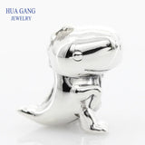 925 Silver Dinosaur Charm for Pandora Bracelet DIY