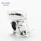 925 Silver Dinosaur Charm for Pandora Bracelet DIY