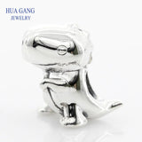925 Silver Dinosaur Charm for Pandora Bracelet DIY