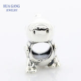 925 Silver Dinosaur Charm for Pandora Bracelet DIY