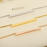 925 Sterling Silver Cubic Necklace Women's Banquet Jewelry
