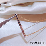 925 Sterling Silver Cubic Necklace Women's Banquet Jewelry