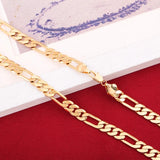 Sterling Silver Plated 18K 8MM Geometry Bracelet Necklace Set