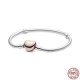 925 Silver Snake Bone Chain Bracelet for Women and Girls