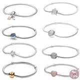925 Silver Snake Bone Chain Bracelet for Women and Girls