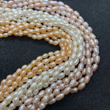 AAA Natural Freshwater Pearl 4.5mm Rice Beads DIY Jewelry