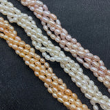 AAA Natural Freshwater Pearl 4.5mm Rice Beads DIY Jewelry