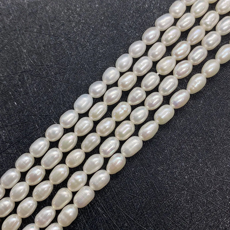 AAA Natural Freshwater Pearl 4.5mm Rice Beads DIY Jewelry